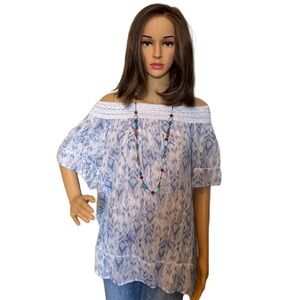 Westbound Blue & White Top